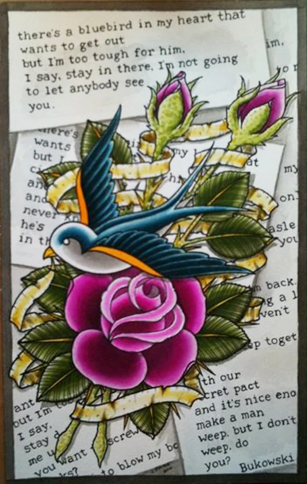 A tribute to Bukowski. Charles Bukowski. Bluebird