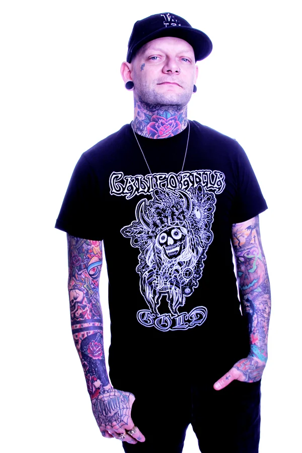 bad medicine graphic tee by Los Angeles Tattoo Artist Jeffery page
