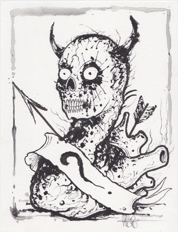 Question the Devil, Ask for it all, Unknown Pleasures, Artwork Jeffery Page