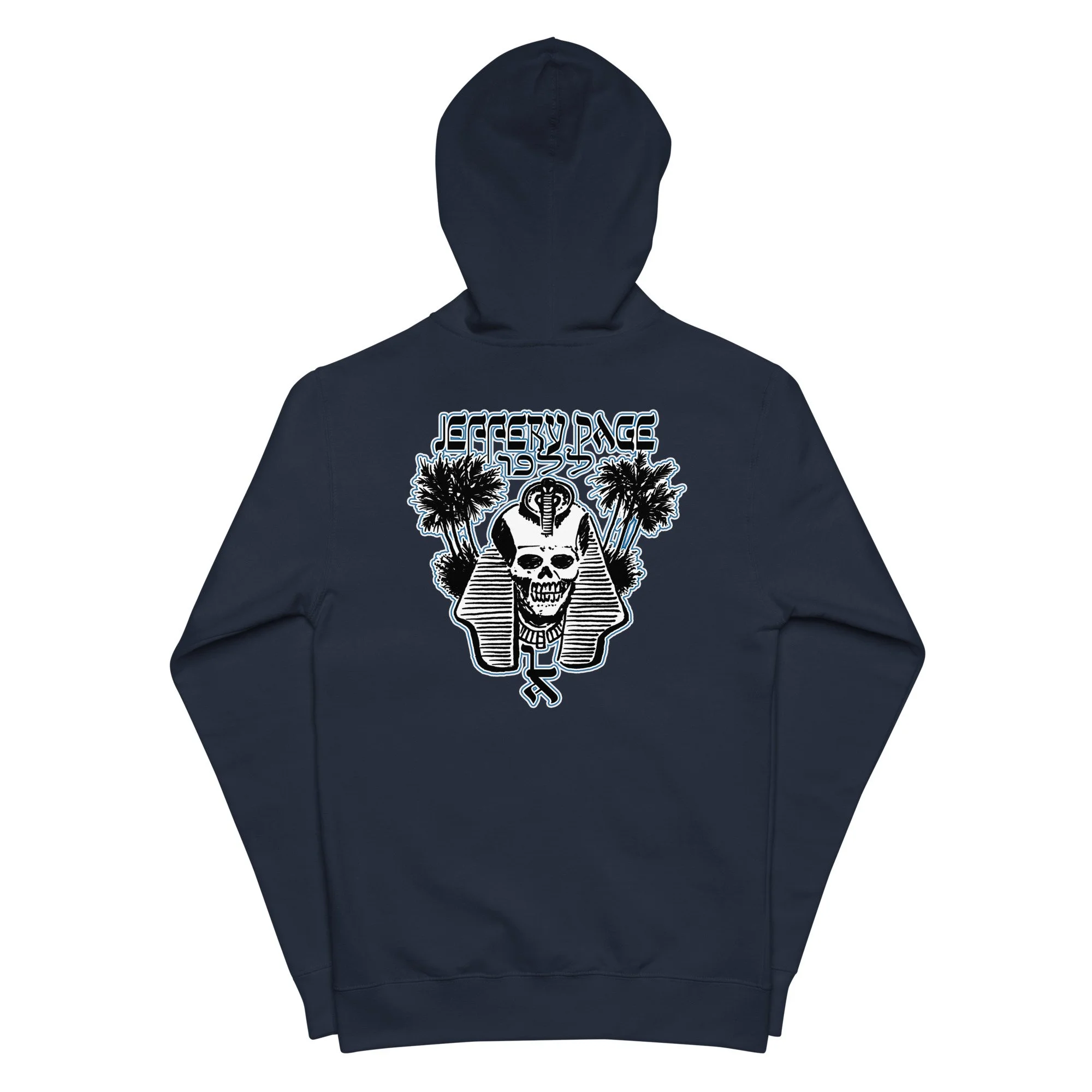 Los Angeles Artist Pharaoh Jeffery Page Zip Up Hoodie Black