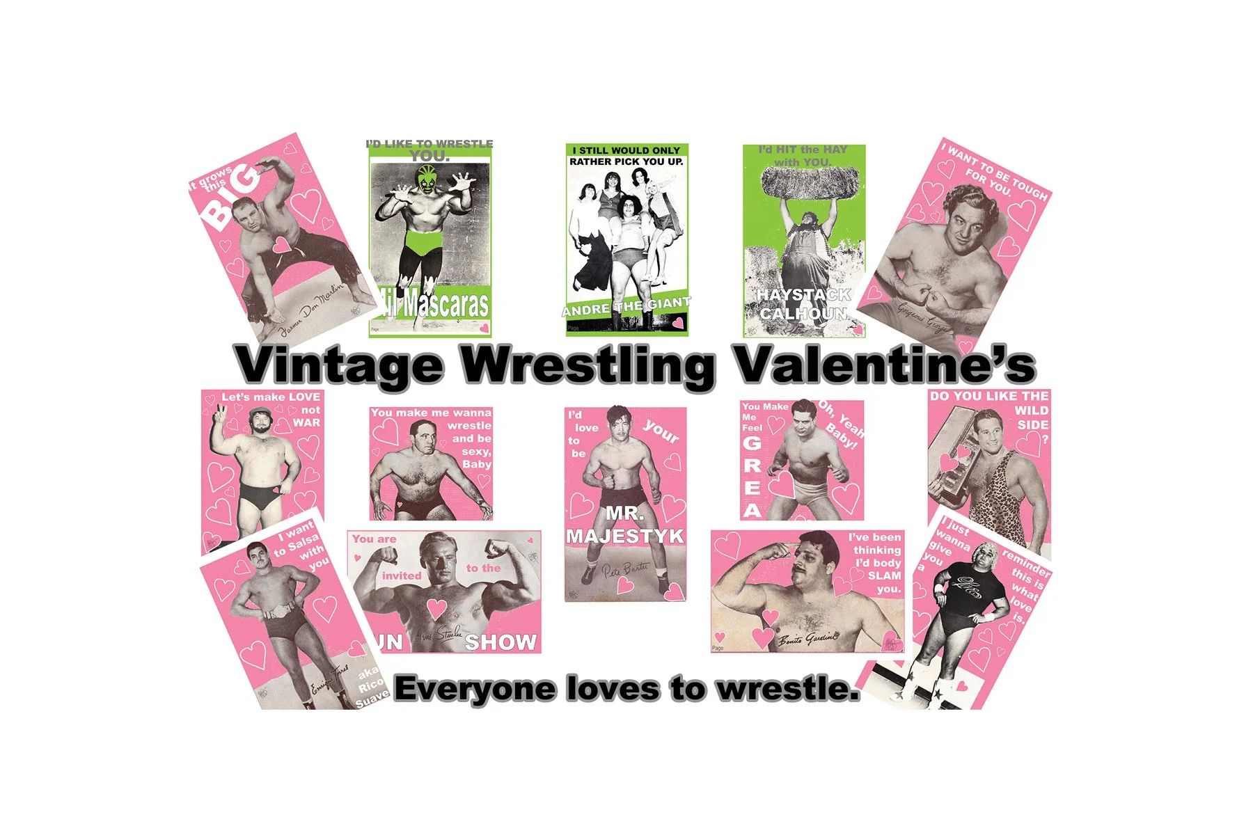 Vintage Valentines day cards avant garde provocateur Los Angeles Artist Jeffery Page