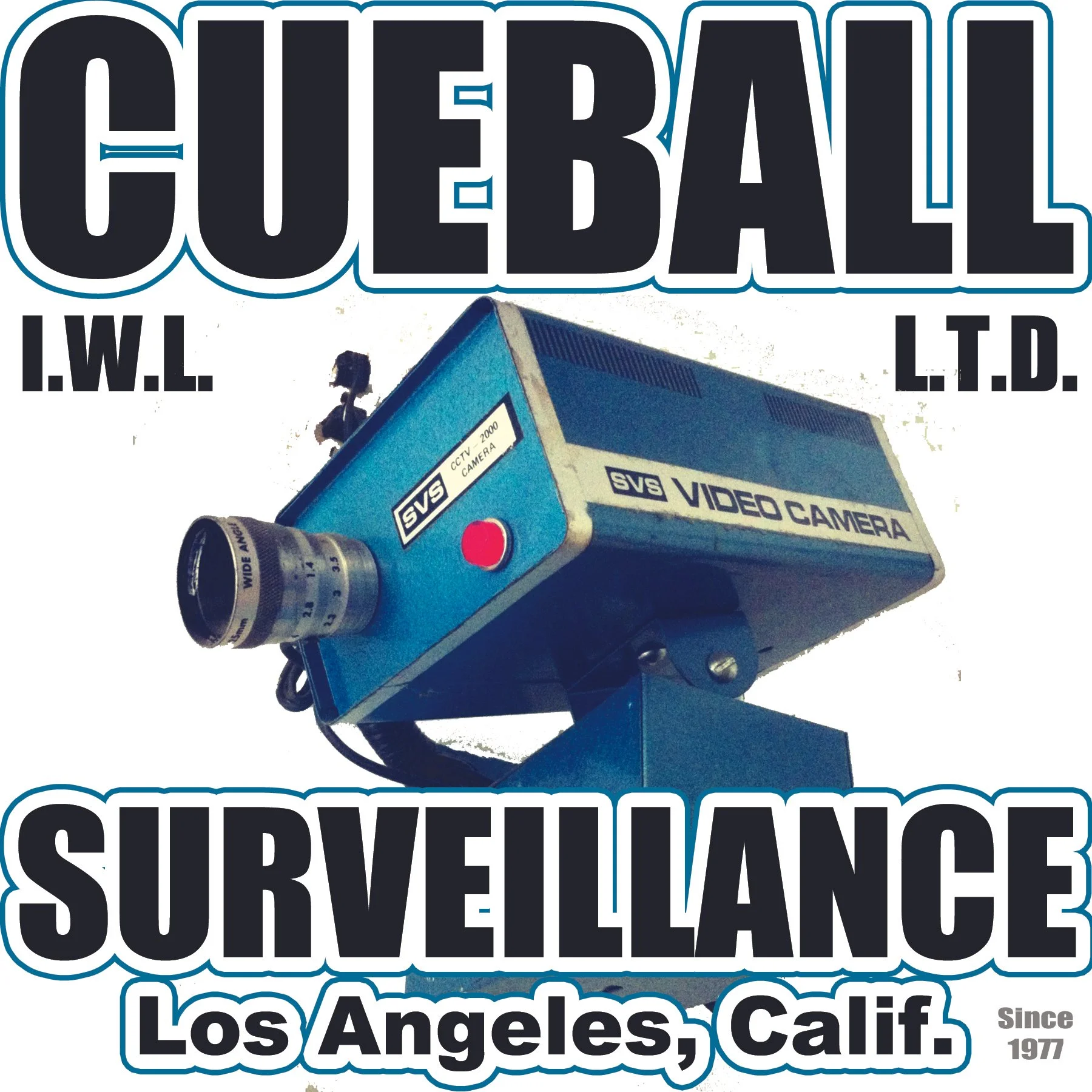 Cueball Surveillance Los Angeles Calif Sticker Artist Jeffery Page