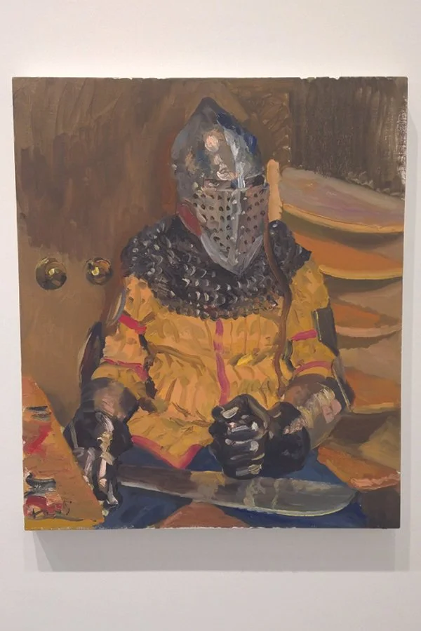 John & His Armor ©2026 Liu Xiaodong Lisson Gallery Los Angeles, CA the Host John Macintyre photo by Jeffery Page