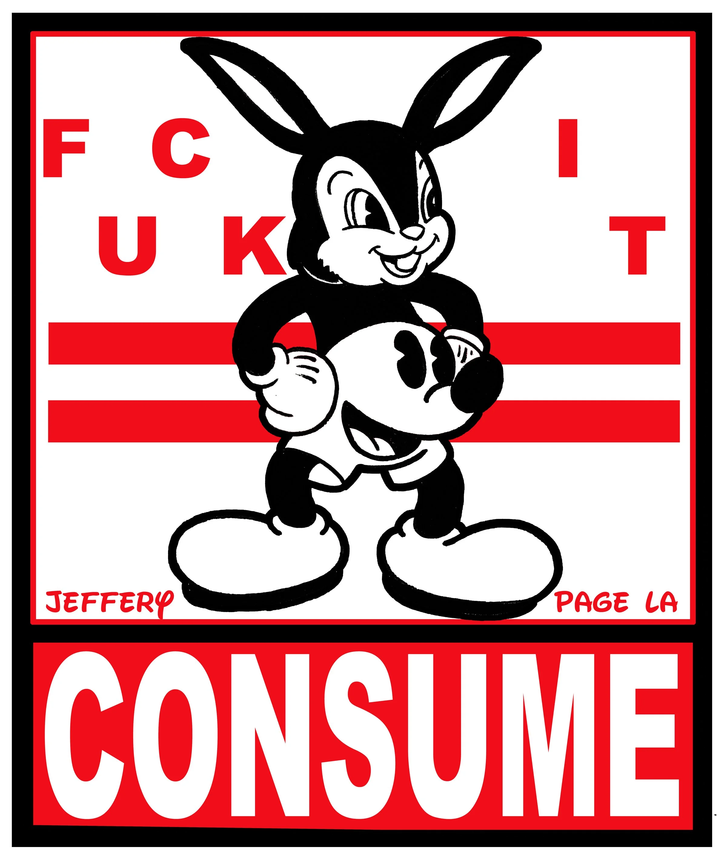 Fuck It Hidden Mickey Los Angeles, CA Artist Jeffery Page
