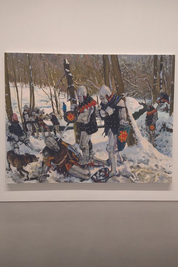 Snowlight Detroit ©2026 Liu Xiaodong Lisson Gallery Los Angeles, CA the Host John Macintyre photo by Jeffery Page