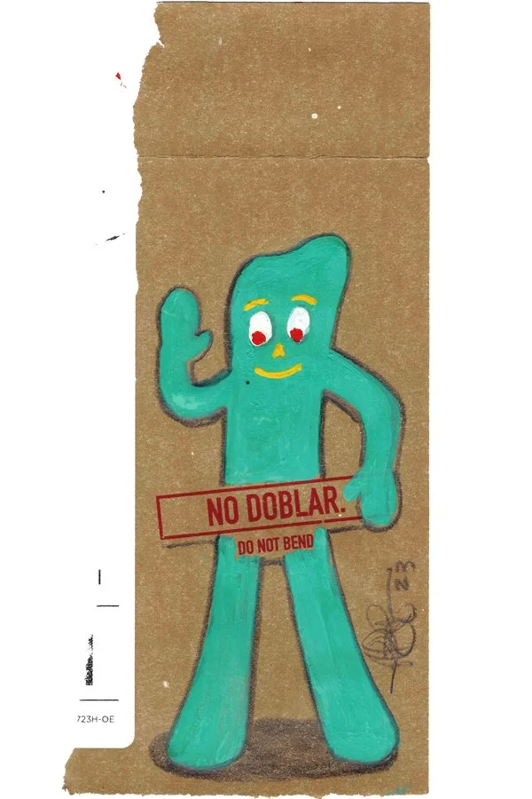 Gumby Art No Doblar Do not Bend Jeffery Page Artist