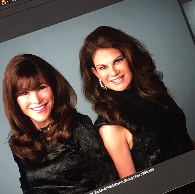 Missing Days like these #onset with @rodanandfields ! I had the pleasure of doing  Dr. Katie Rodan and Dr. Kathy Fields, the founders of Rodan + Fields, #hair + #makeup for this shoot, as well as the other wonderful #dermatologist! I love working wit