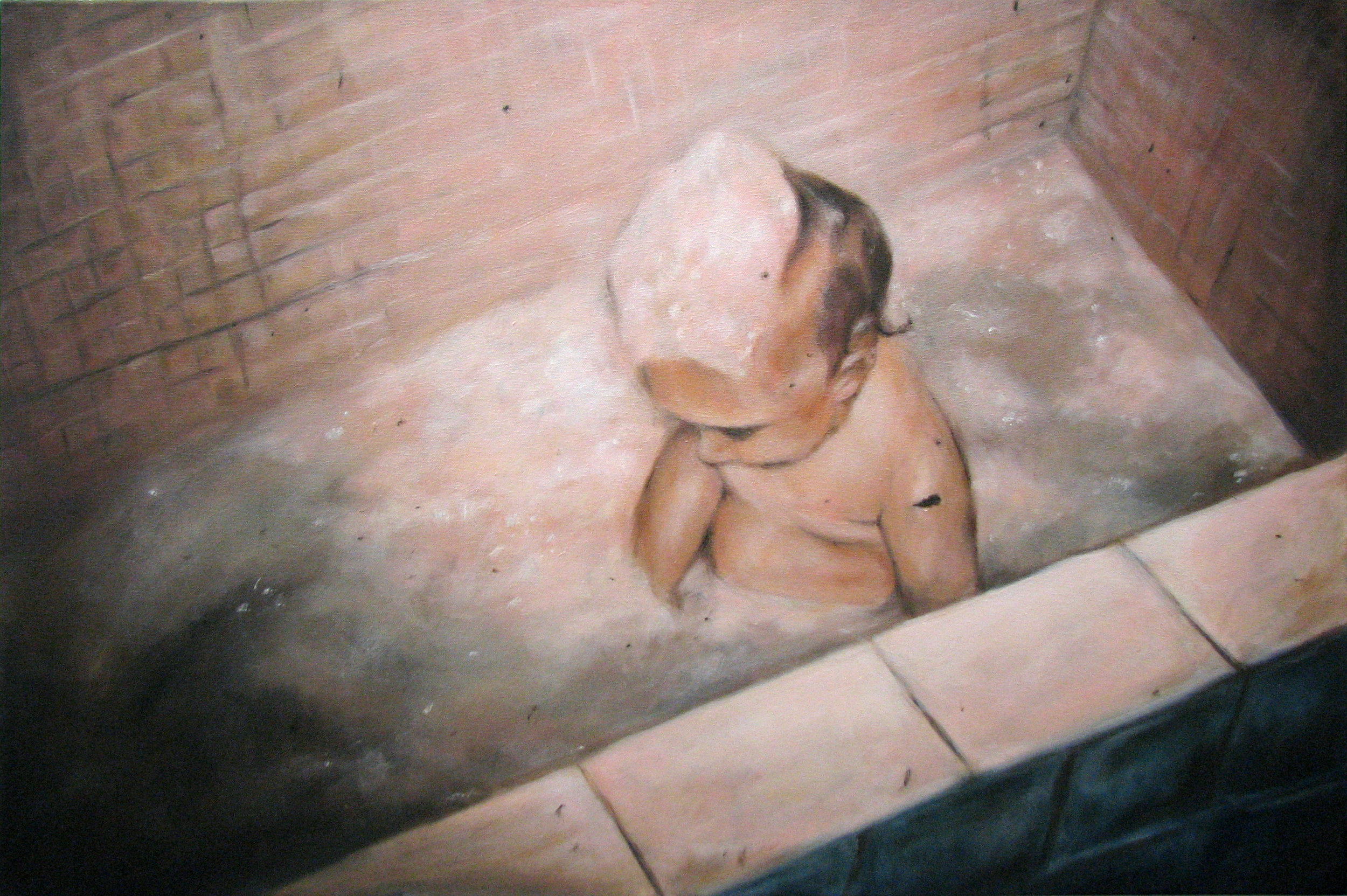  “August ’71 (Child)”  oil on canvas  24” x 36”  2009 