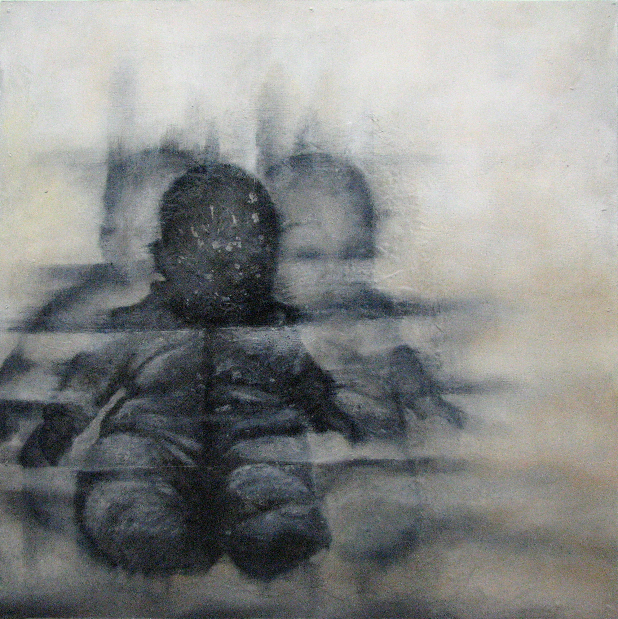  “Self Portrait as Child”  oil and acrylic on wood panel  24” x 24”  2009 