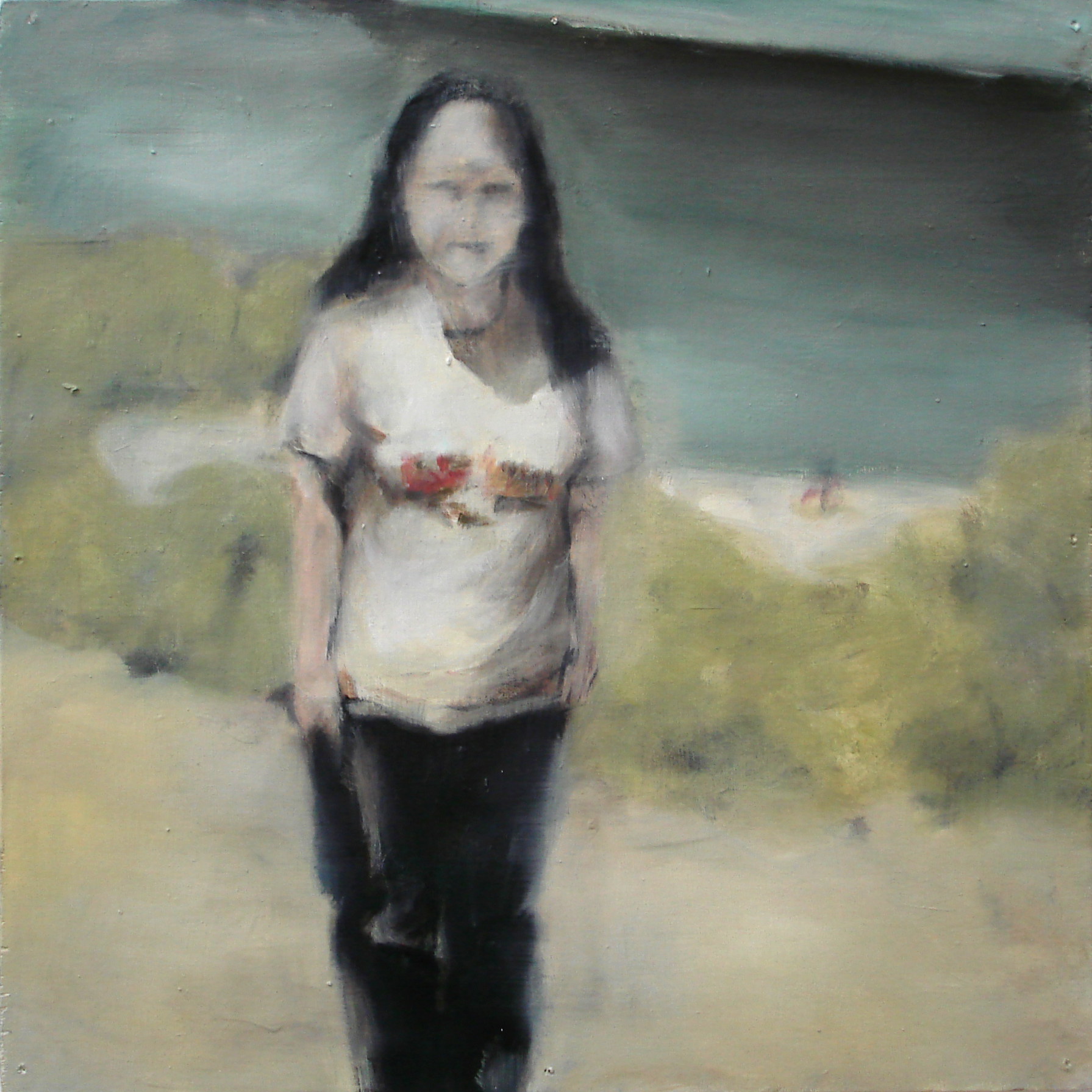  "A Familial Gaze XVII"  oil on wood panel  16" x 16"  2010 