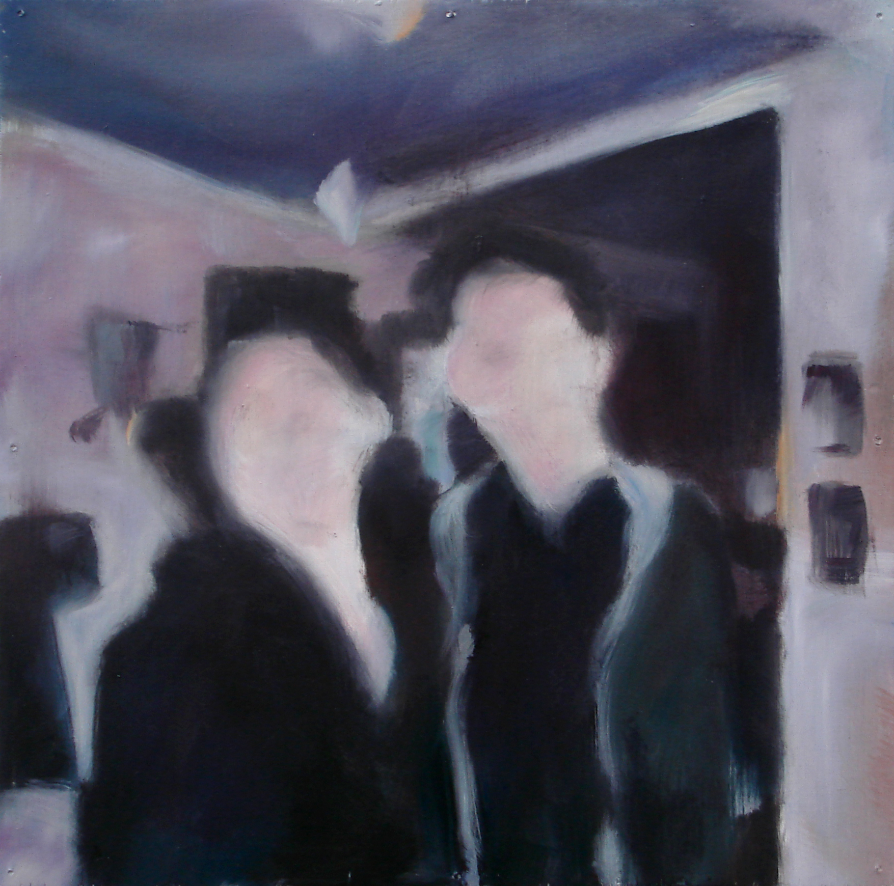  "A Familial Gaze XII"  oil on wood panel  16" x 16"  2010 