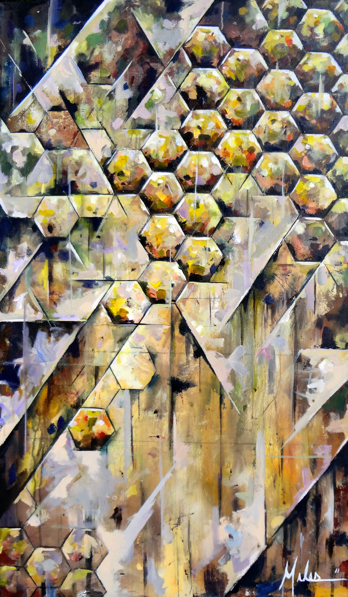  “Colony Collapse”  acrylic on canvas  54” x 32”  2011 