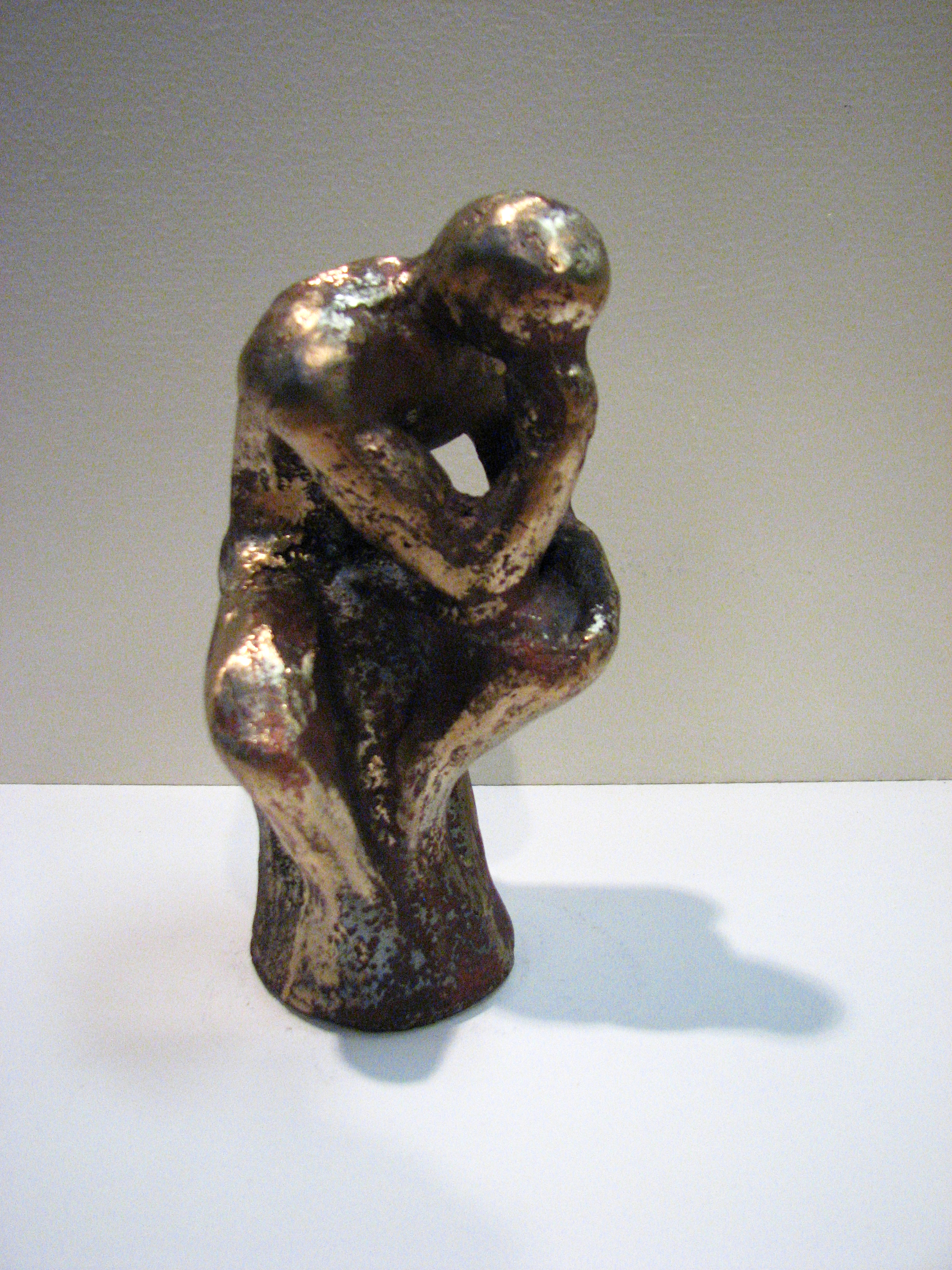  "Thinker"  cast bronze  9' x 4" x 4"  2008 