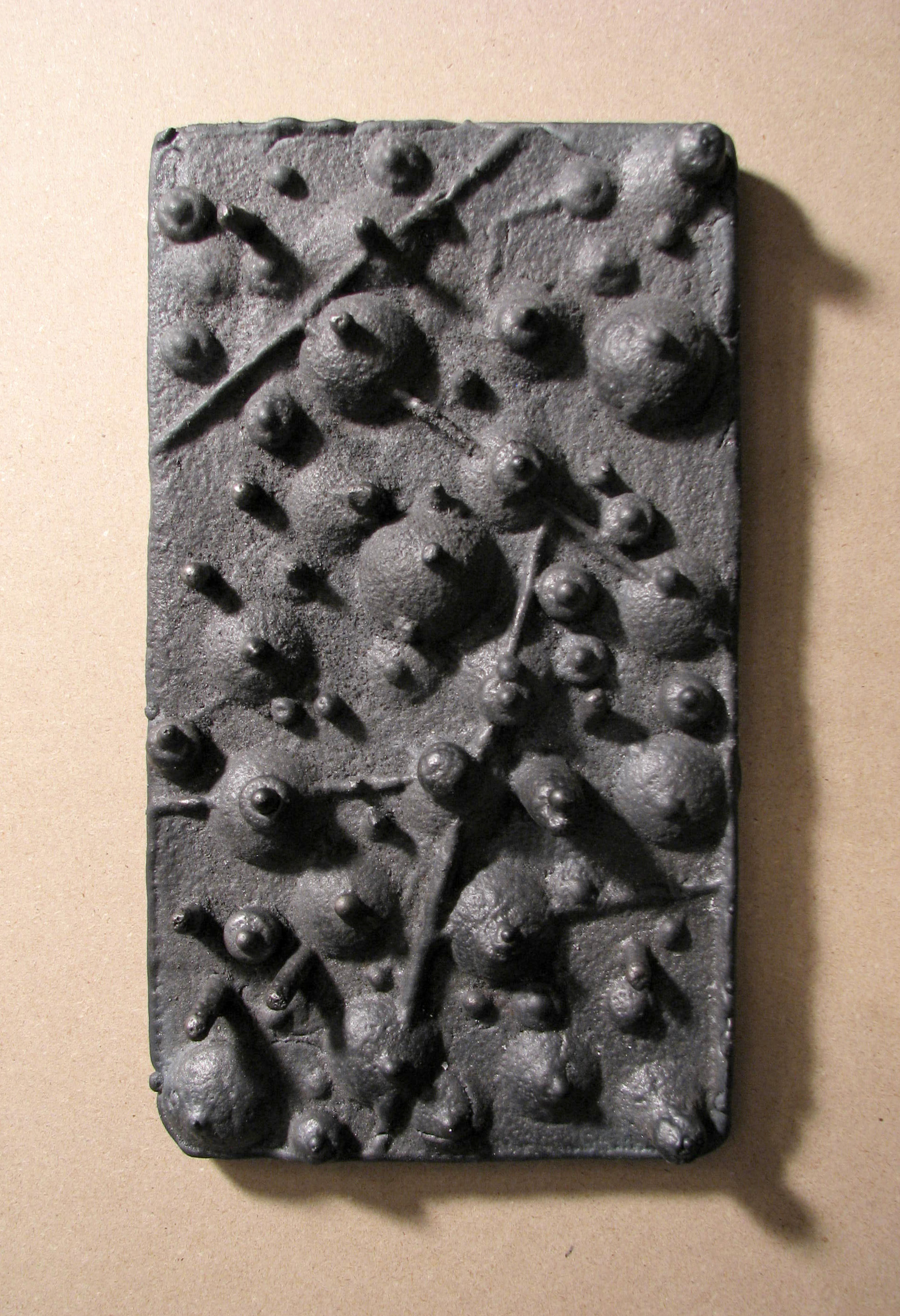  "Microbes"  cast iron  1 1/2" x 11" x 6 1/2"  2007 