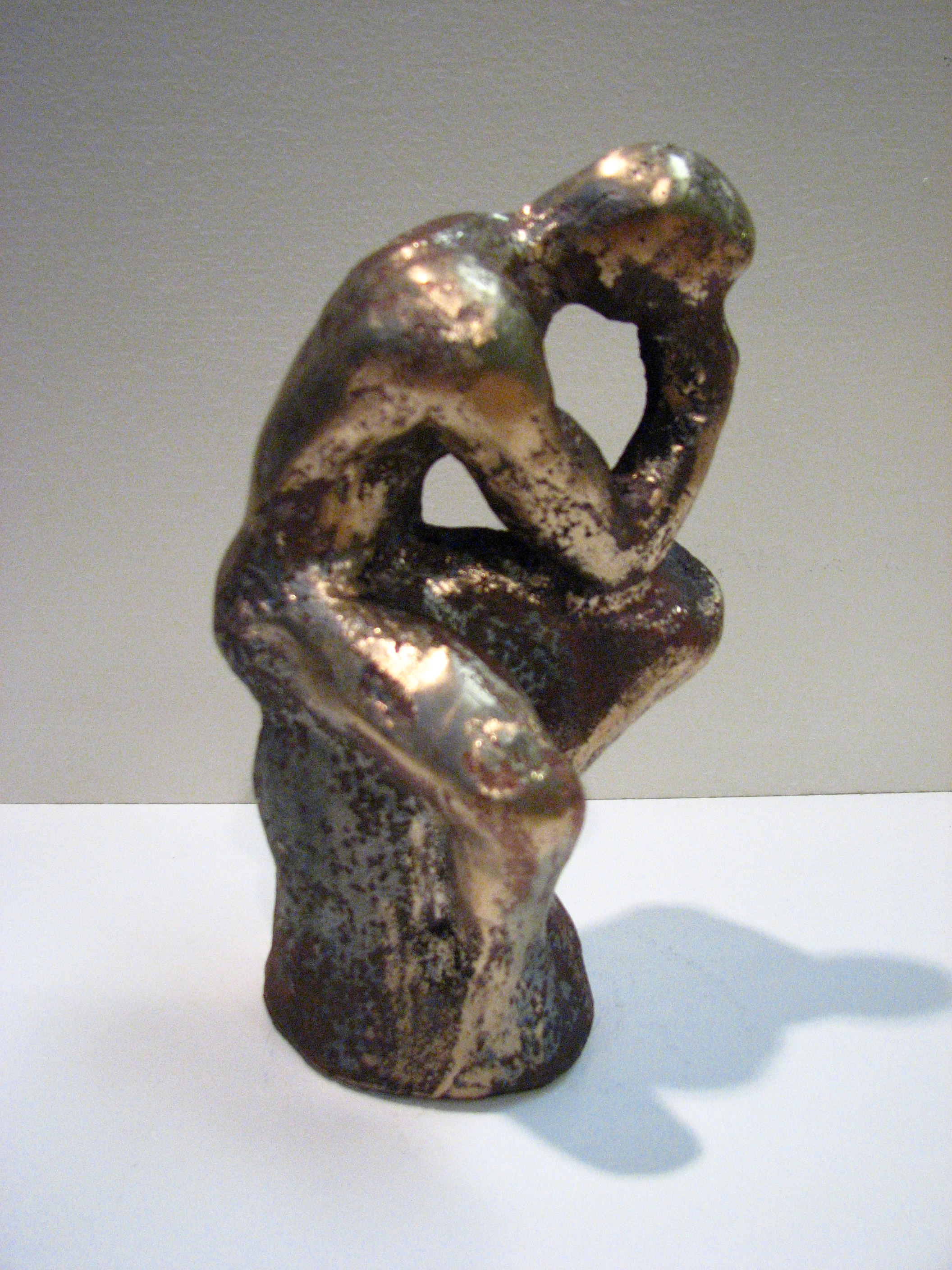  "Thinker"  cast bronze  9' x 4" x 4"  2008 