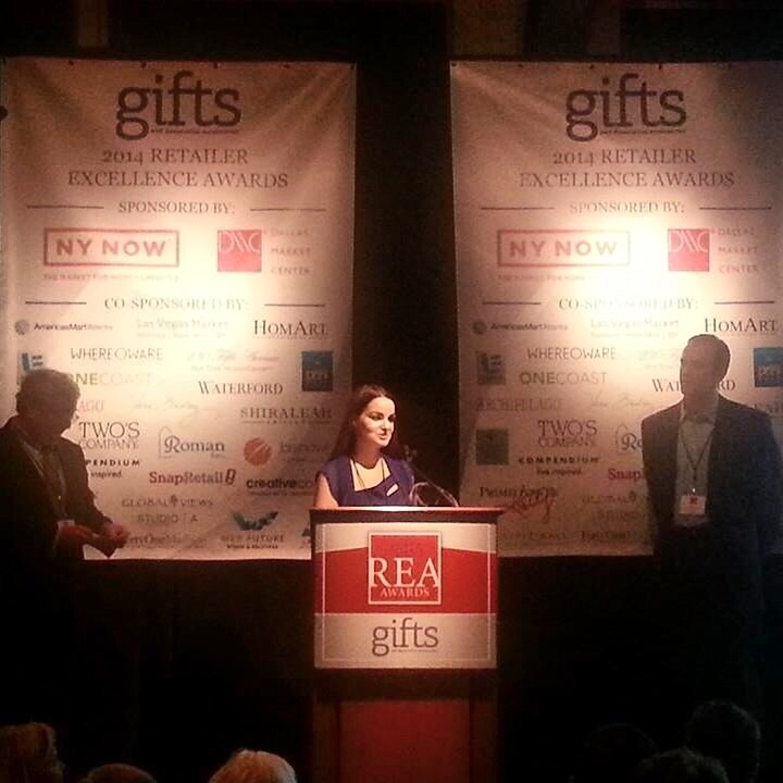 Our Principal Golbou Rad accepting the award 