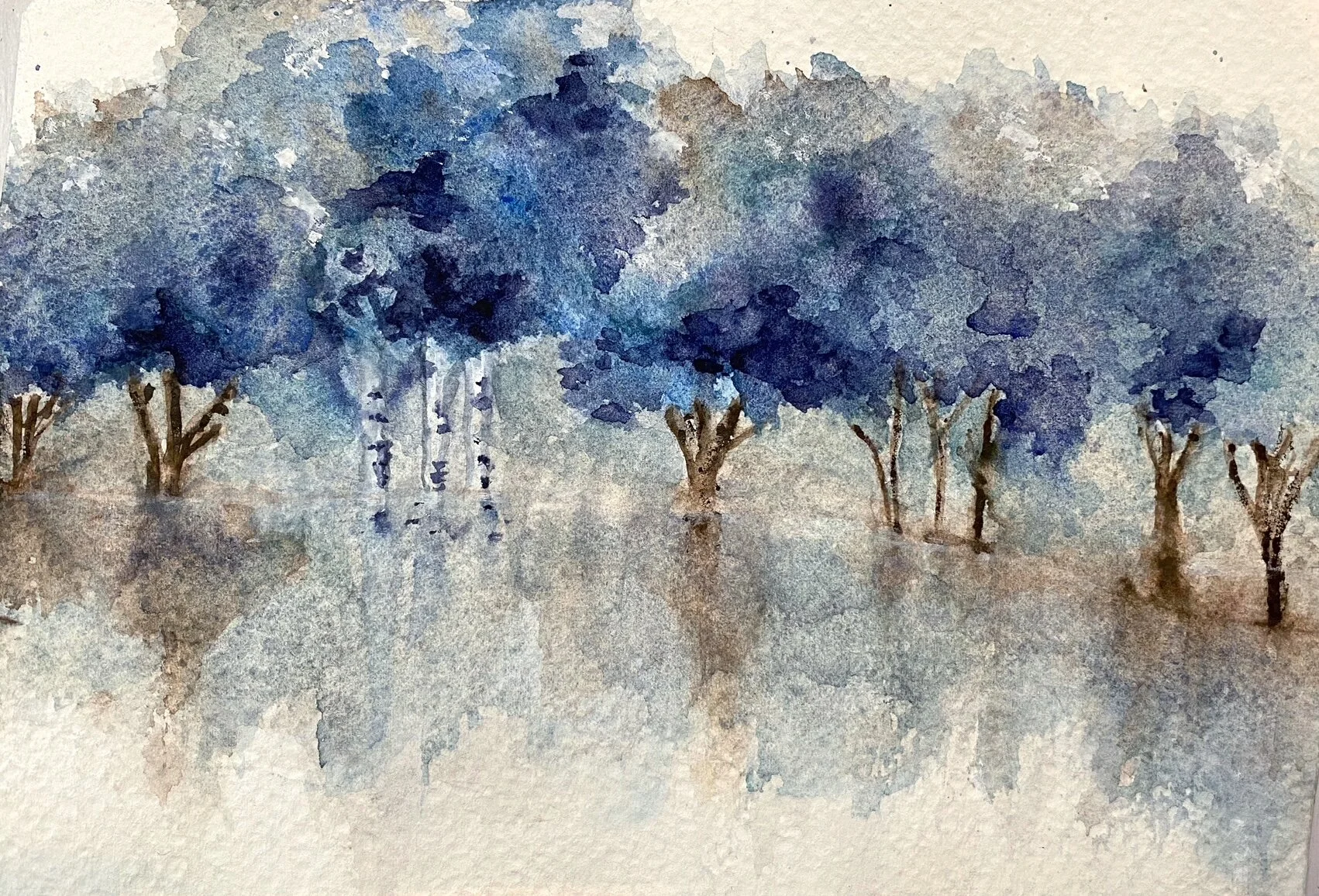 BLUE DREAM by Golbou Rad Art