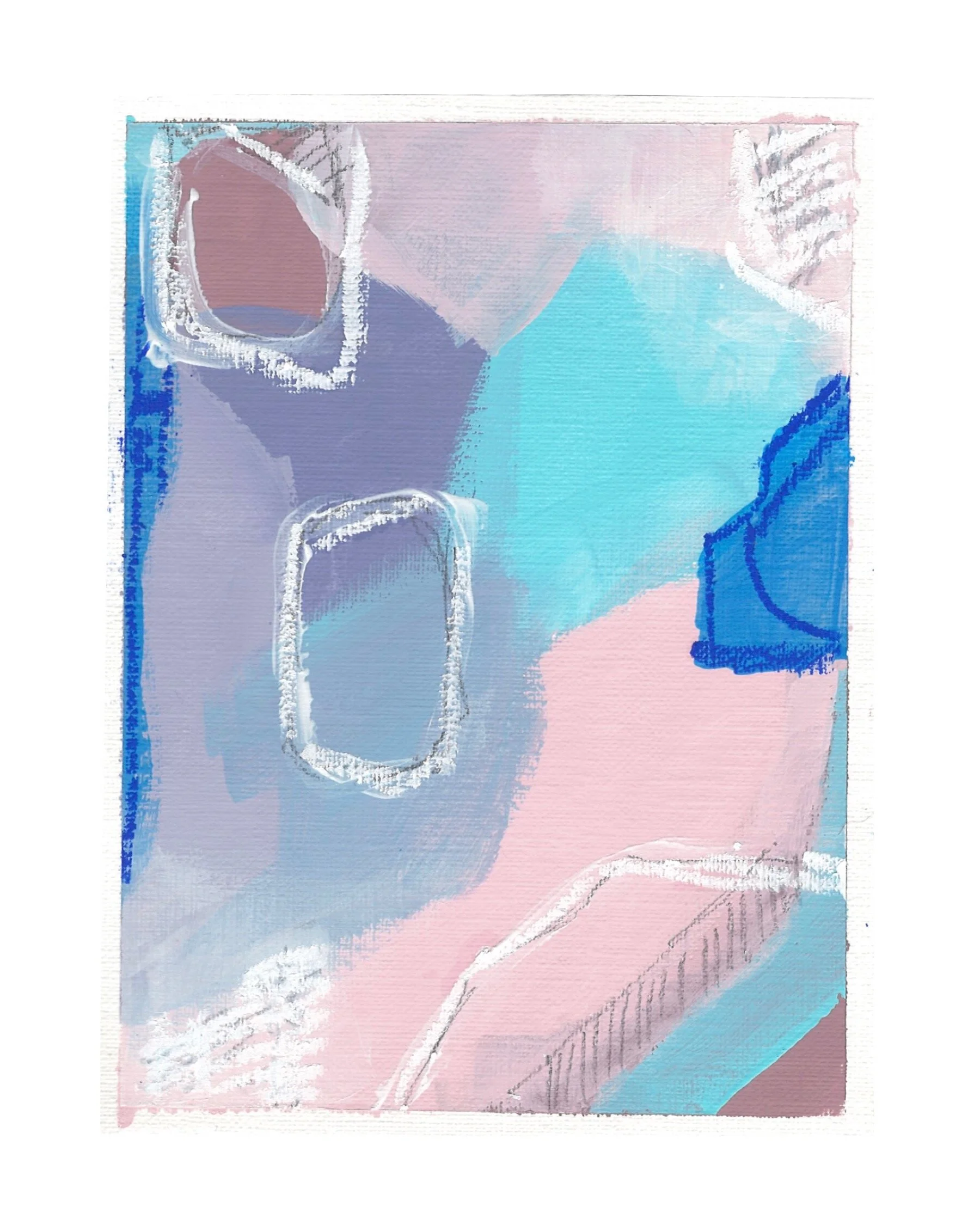 Mini Abstract Series 7 by Golbou Rad Art
mini art, abstract painting, artist, abstract art, golbou rad, women artists, affordable art, acrylic painting, minimal art, mixed media