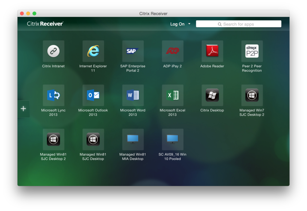  Citrix Receiver for Mac 