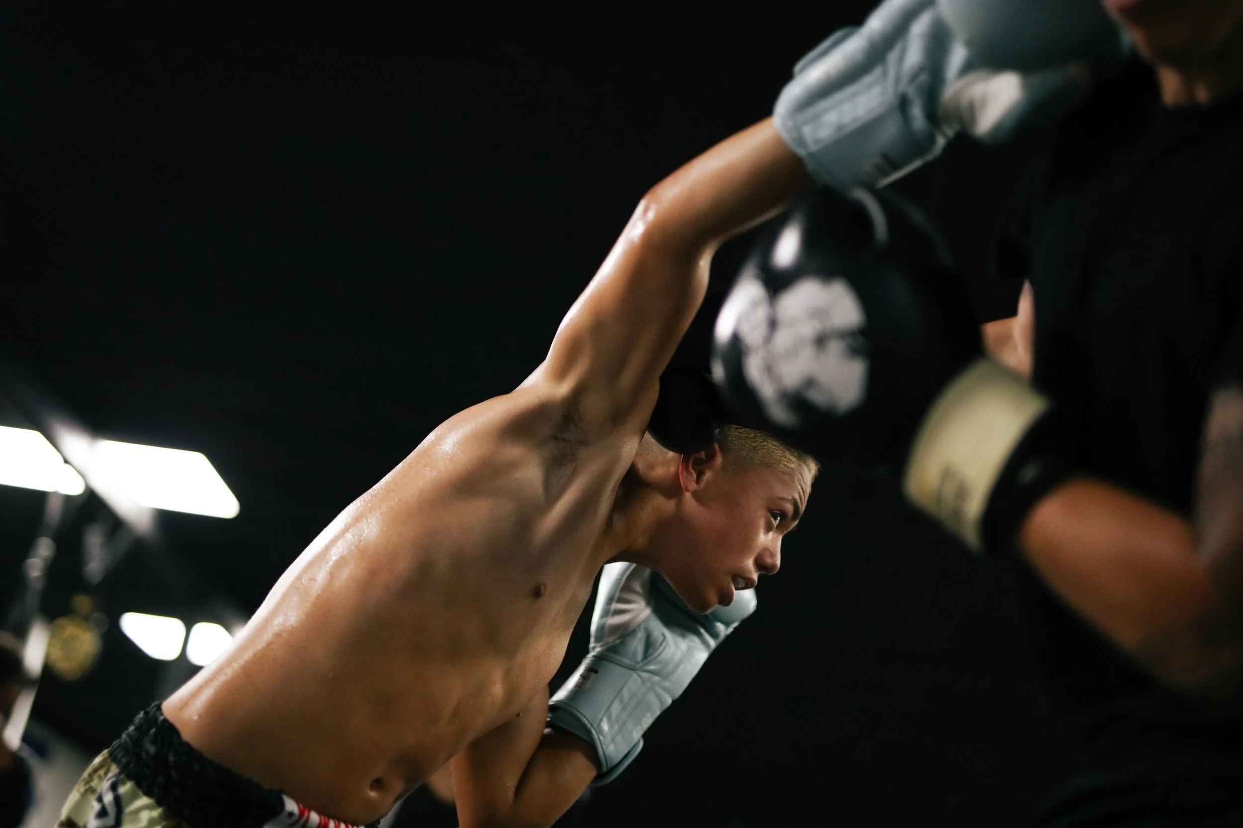 young muay thai fighter