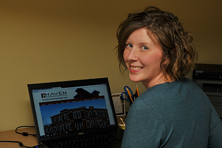 Amy Mather, Administrative Assistant Amy has a knack for multi-tasking, something she’s picked up as a mother of 4 spirited boys. Since joining Haven in early 2014 Amy has taken on several roles within the company with her primary role as that of the Office Assistant. Amy has an eye for design, a talent for research and writing, and a love of drawing, painting, and landscape design. She is our one person Administrative, Social Media, and Bookkeeping department. If you have any questions, just ask her, if she can’t answer your question she will get you to someone who can.
