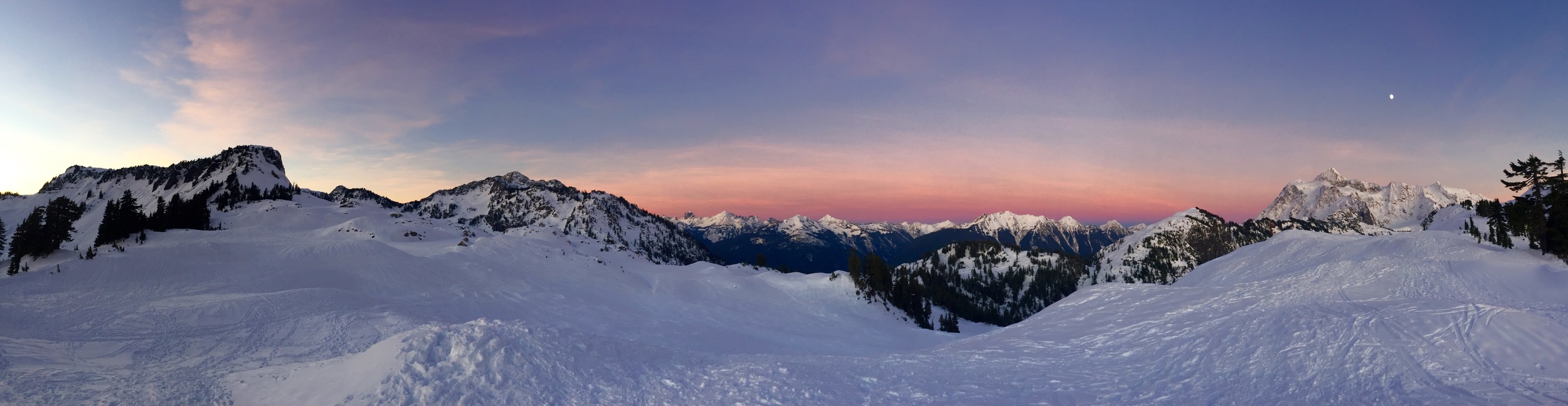 Artist point at sunset during a separate trip to the location by Haven team member Stephen Clayton