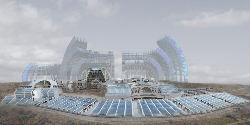 Part of the Arcosanti master plan. 