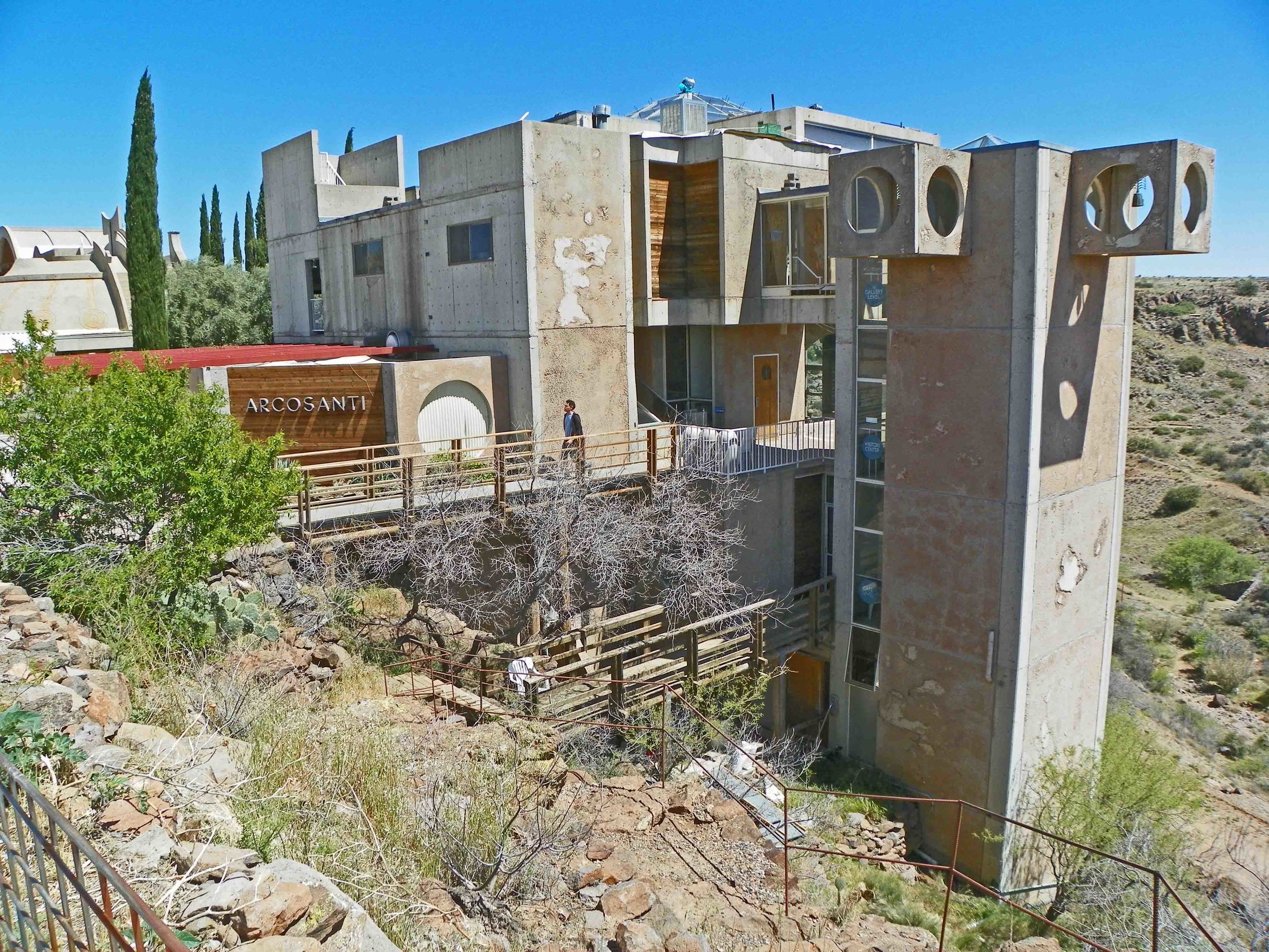 The Arcosanti visitor center sees 30-40,000 guests annually. 