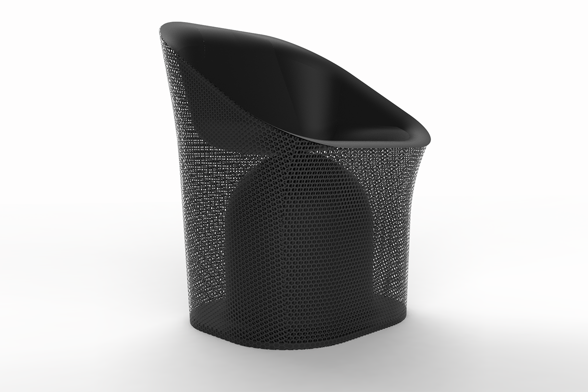  BOX seat is a 3D printed chair and part of ongoing research into using digital fabrication for domestic use. 