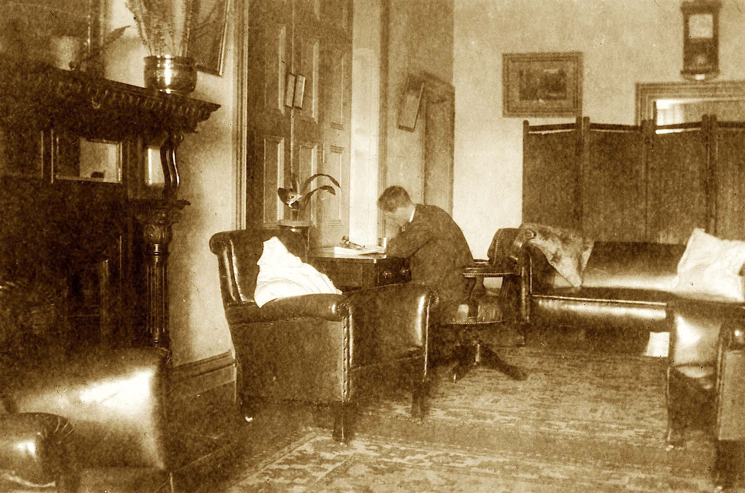 The Entrance Hall at Langley in 1919