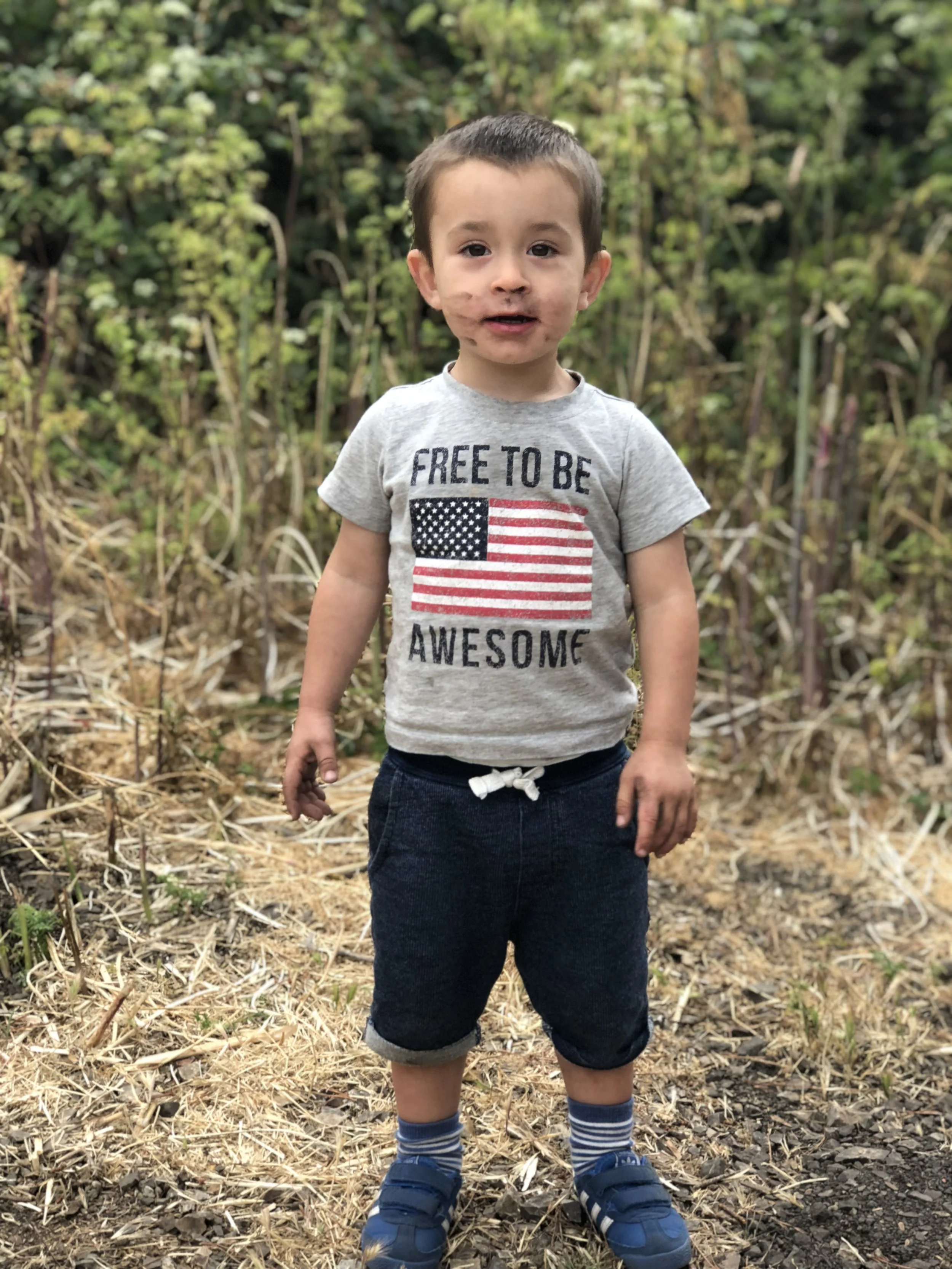 Russell Jr. (age 2) camping in Montaña de Oro State Park