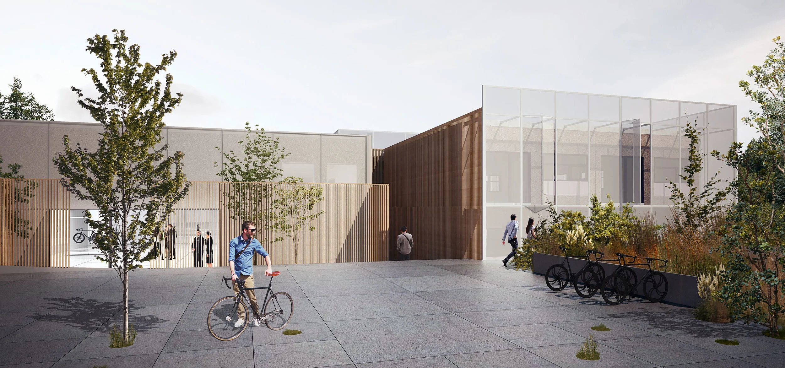 Visualisation of new facade, South.