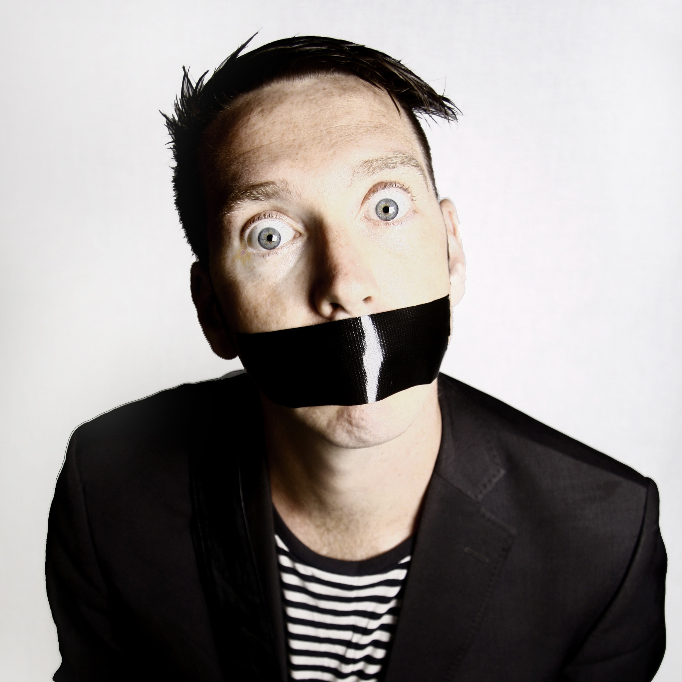 Boy With Tape on His Face