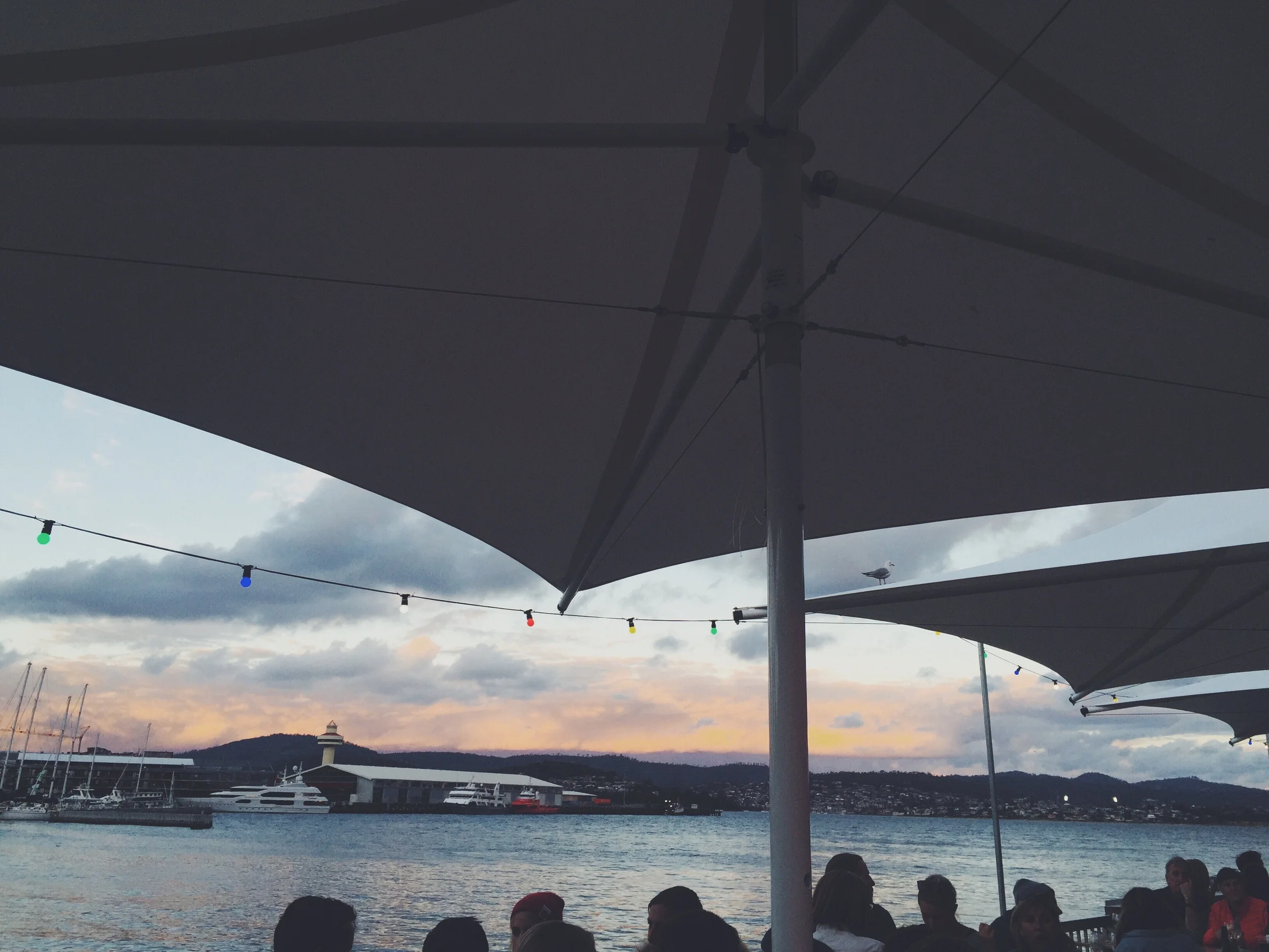 More from the outdoor seating area on the wharf