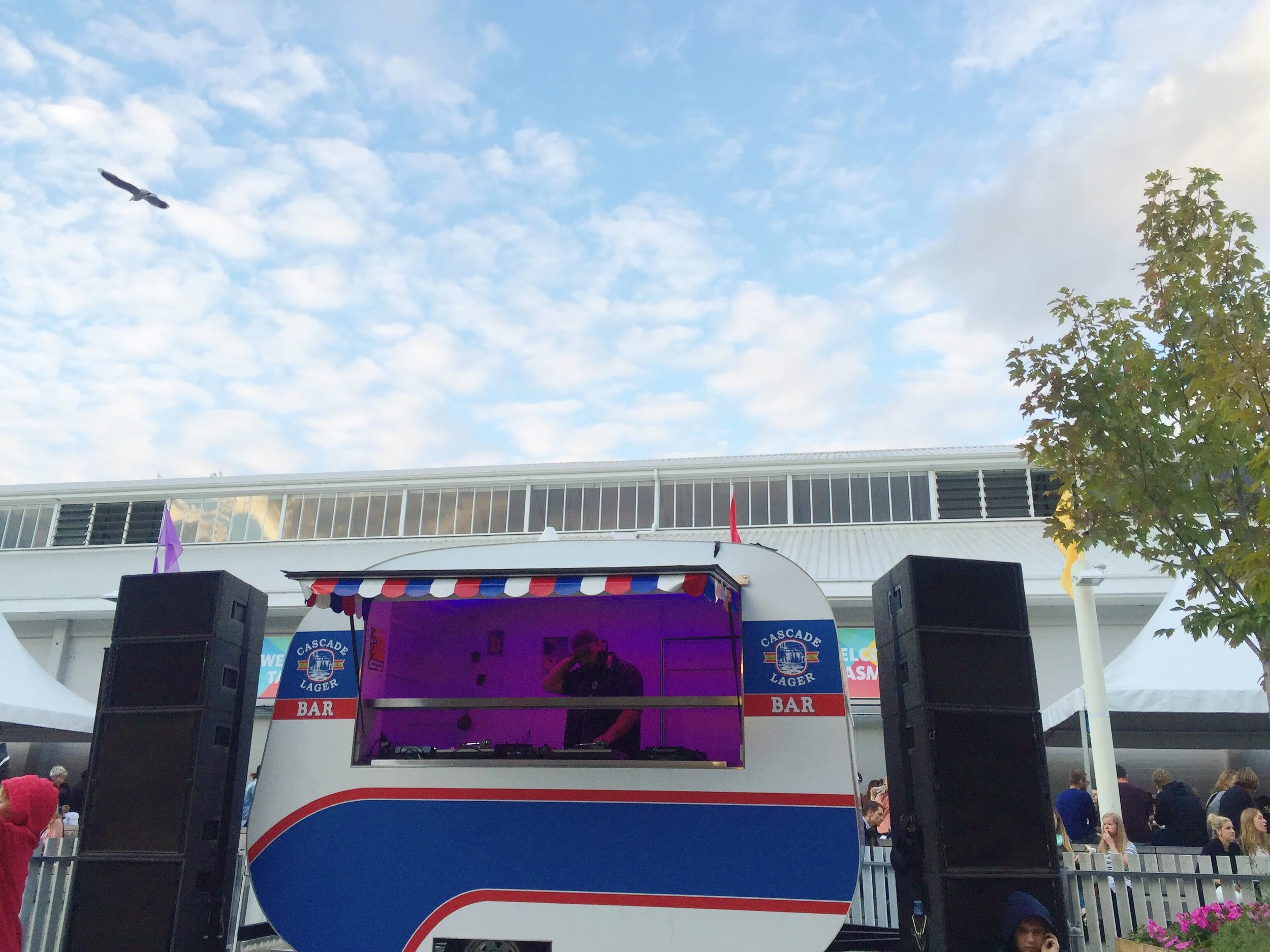 The cascade DJ van