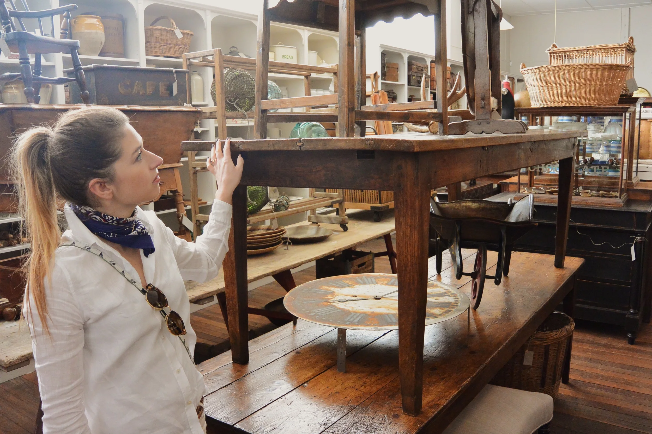 Antique shopping at the Drill Hall
