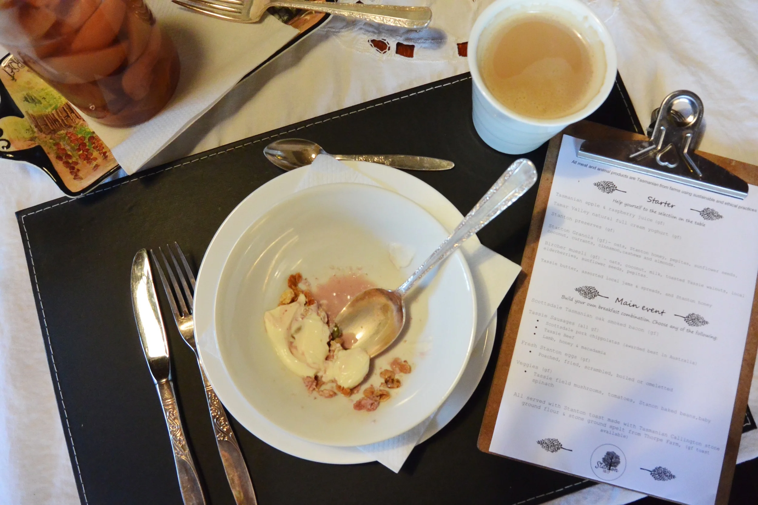 Bircher MUESLI before eggs on toast 