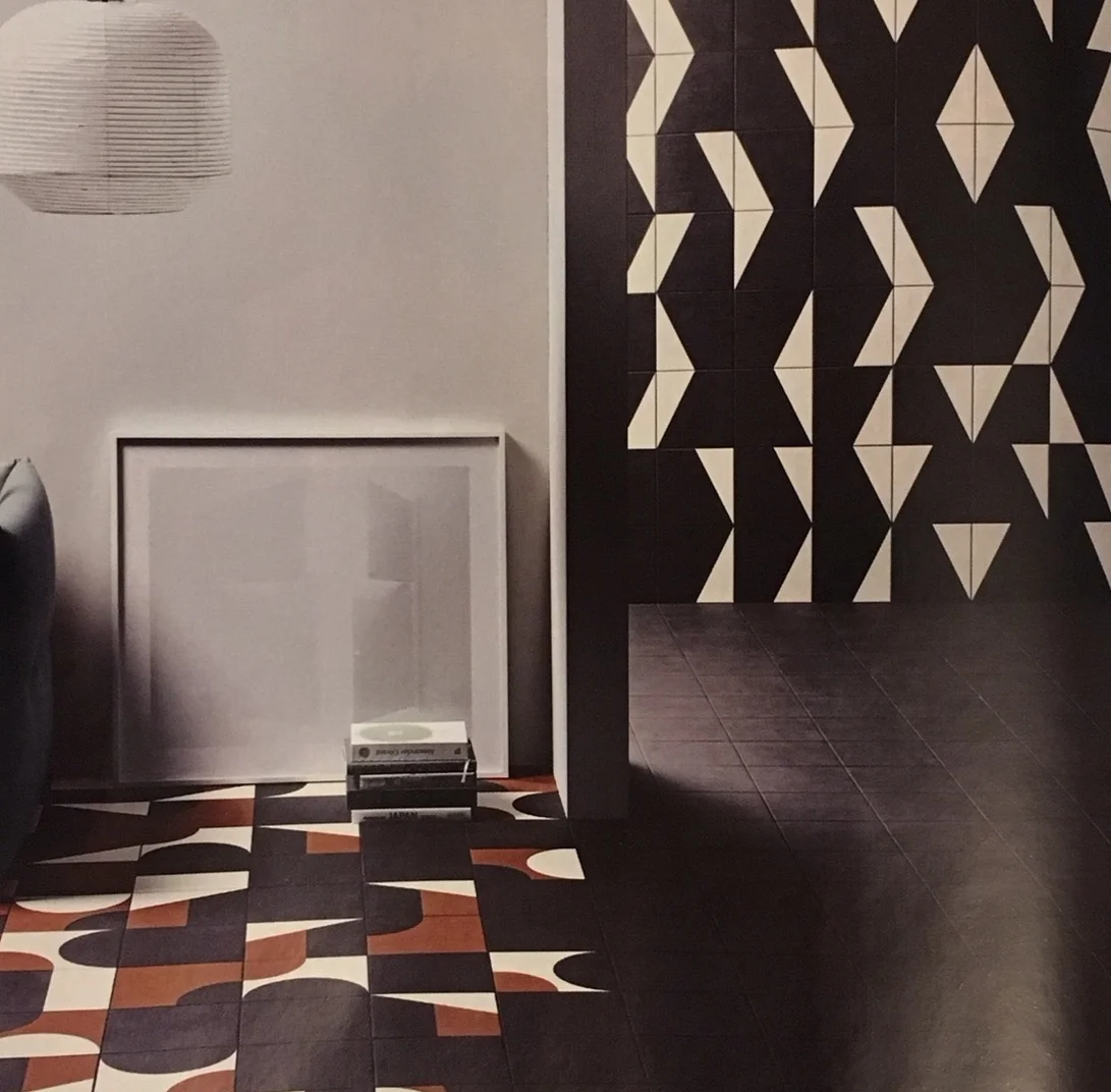 These new Puzzle tiles by Edward Barber and Jay Osgerby for Mutina will to work perfectly with the late 60s look.
