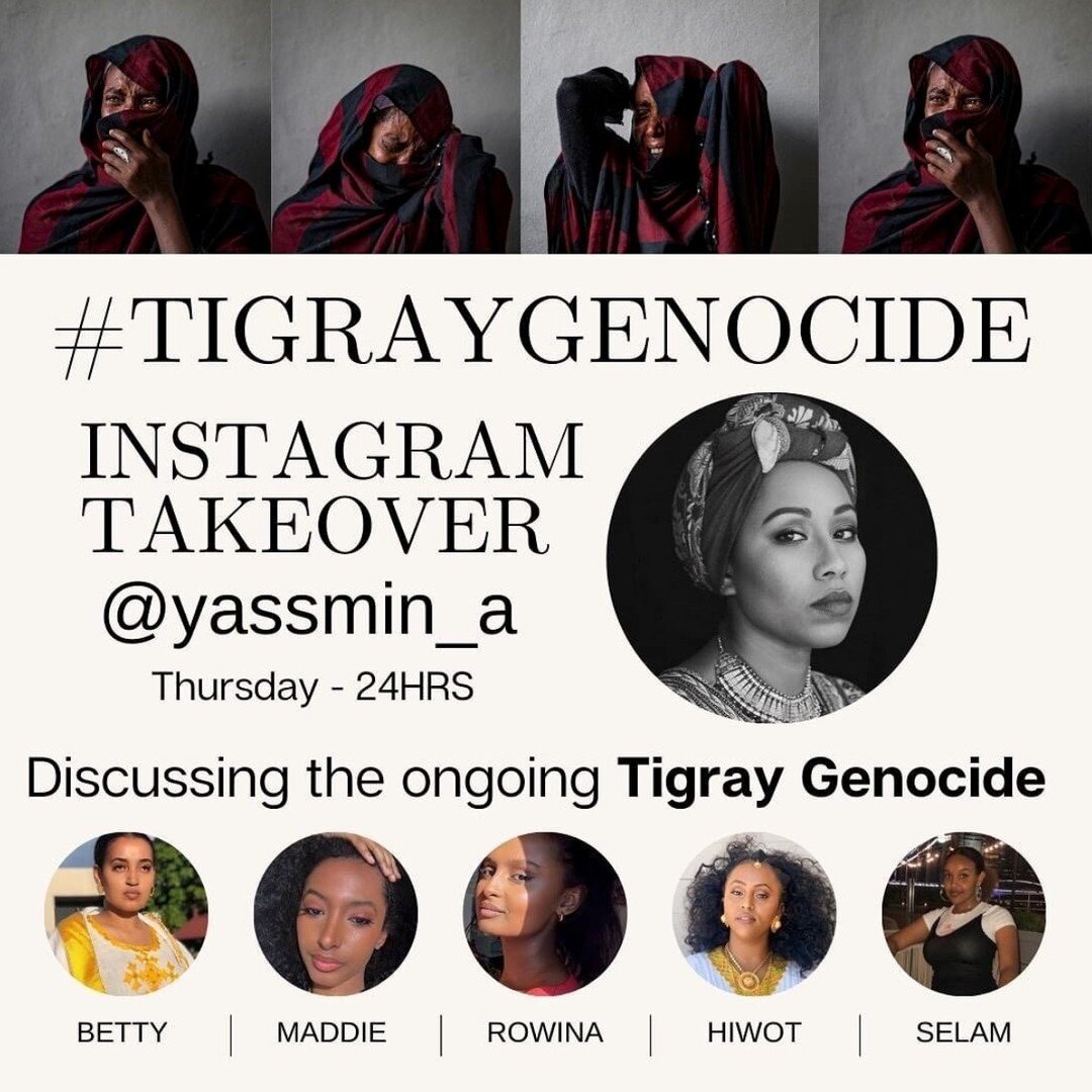 Many of you on my stories a few weeks ago said you hadn't heard about what was going on in Ethiopia. So, on my instagram stories for the next 24 hours, learn about what is happening in Tigray, straight from some powerful advocates across the world. @