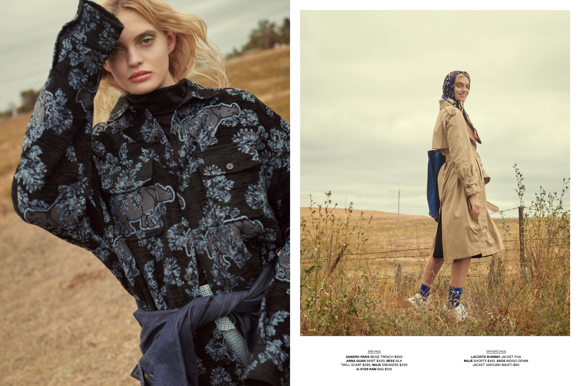 'Field Of Dreams' For Fashion Journal March/April Print Issue