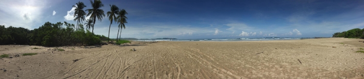 View from the beach behind our home-away-from-home. #nofilter