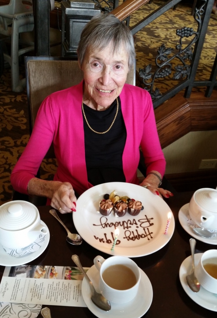 My grandmother Shappy partying hard on her 99th birthday, July 2017
