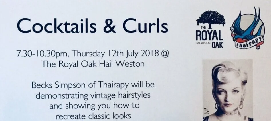 @royaloakhailweston | @becksthairapy pop up vintage salon