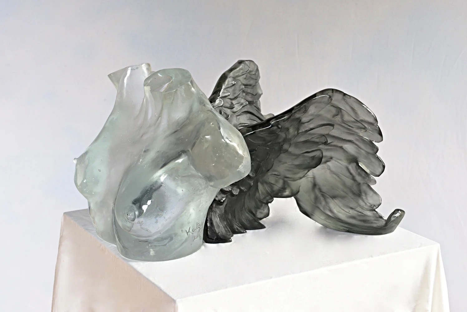 L'espoir de Bruxelles: Cast Glass 28x25x50cm