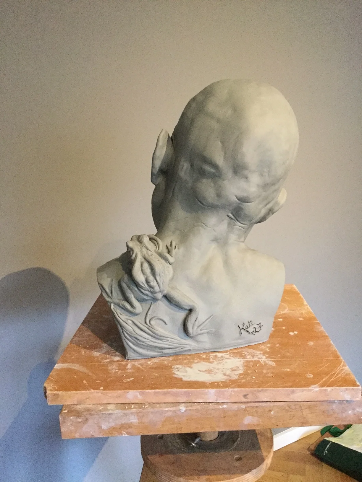 Vodník with Frog: In progress