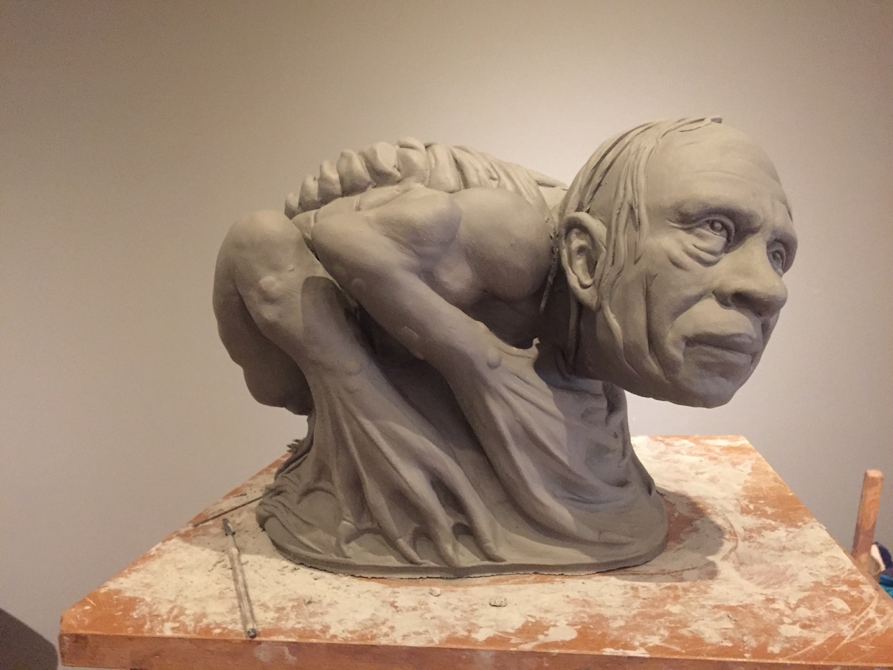 Crouching Vodník: In progress