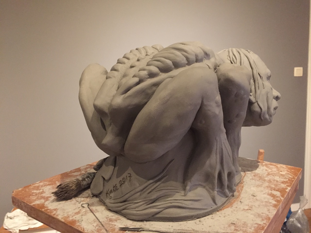 Crouching Vodník: In progress