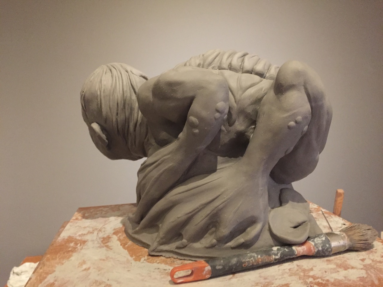 Crouching Vodník: In progress
