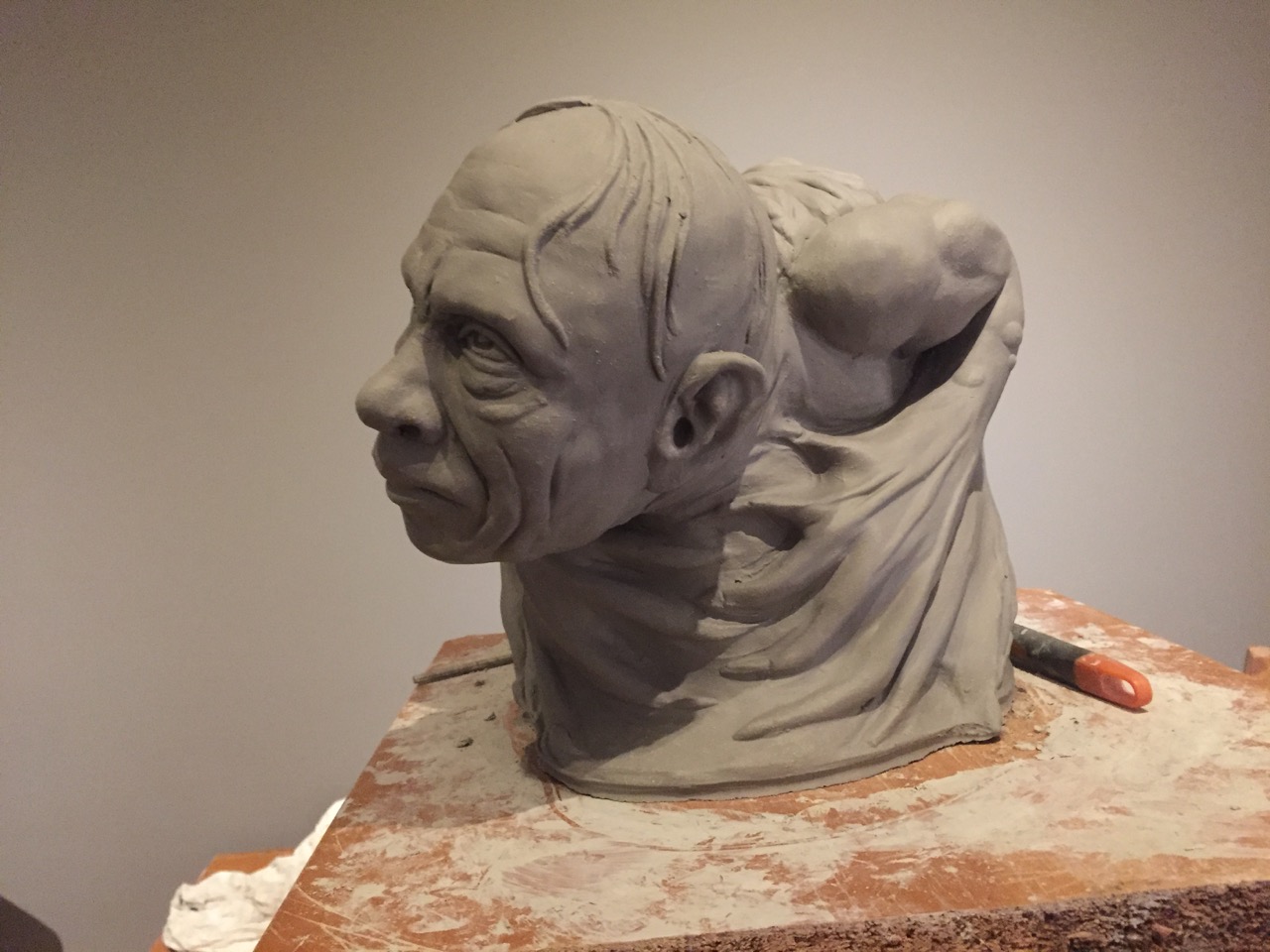 Crouching Vodník: In progress