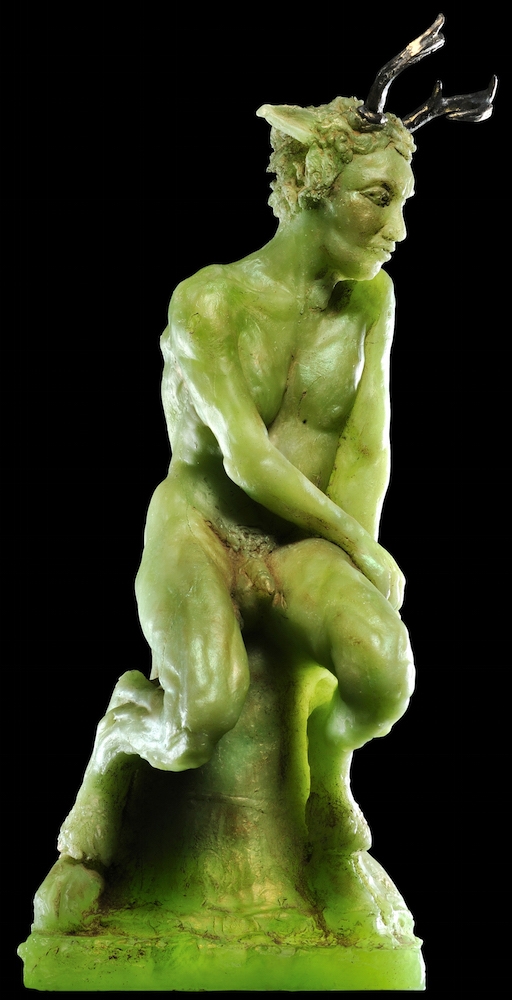 Stagus: Cast Glass & Bronze 45x7x 7cm 7.5kg